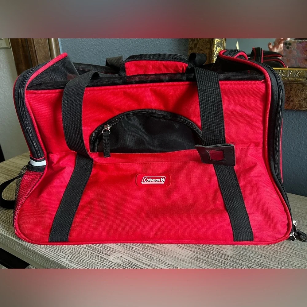 NWOT!!! Coleman Red and Black Pet Carrier